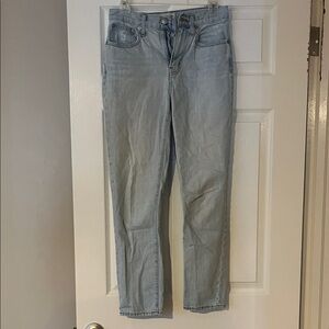 Madewell Women's Straight Leg Jeans in Light Blue